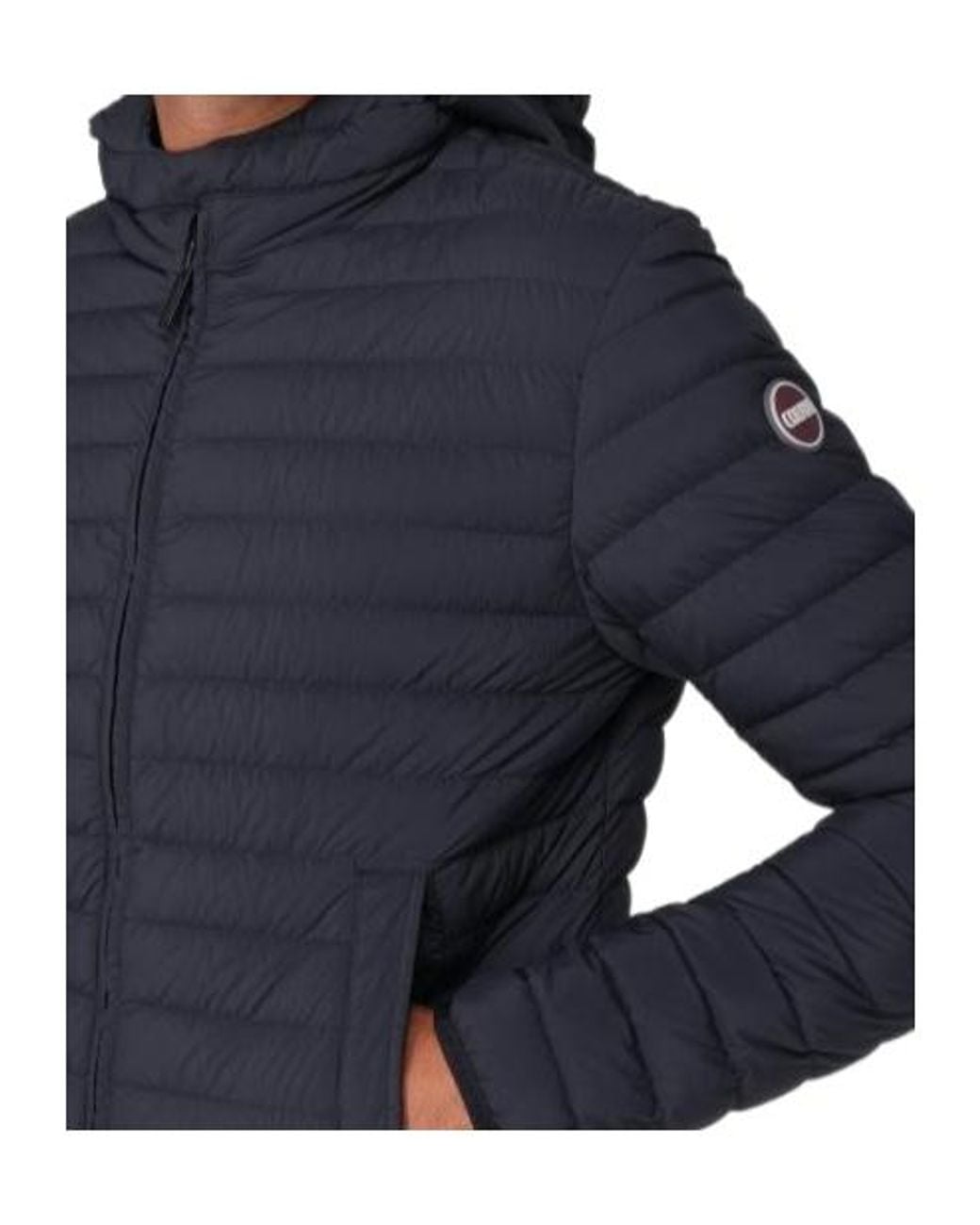 Colmar Blue Hooded Quilted Jacket for men