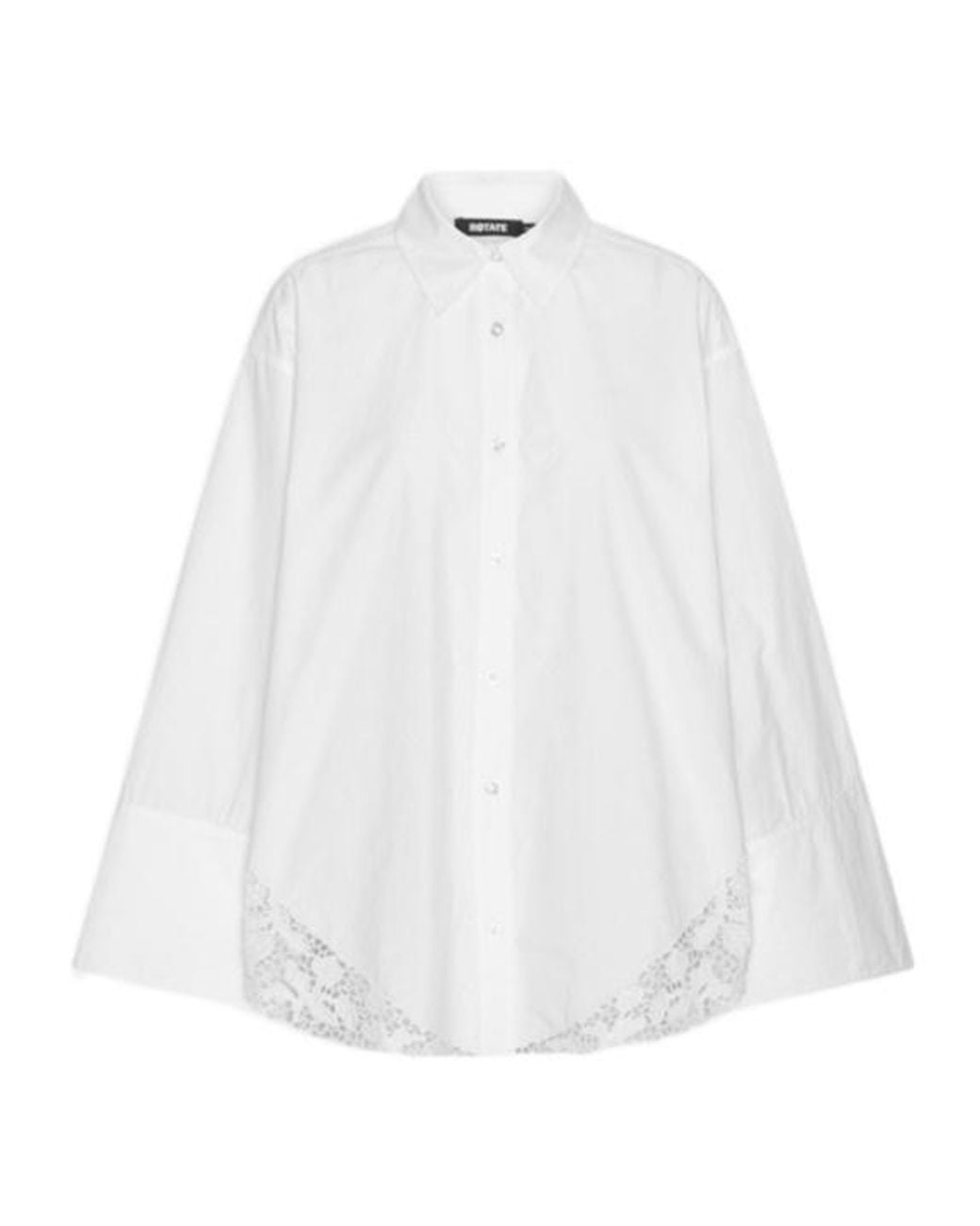 ROTATE BIRGER CHRISTENSEN White Oversized Lace Shirt