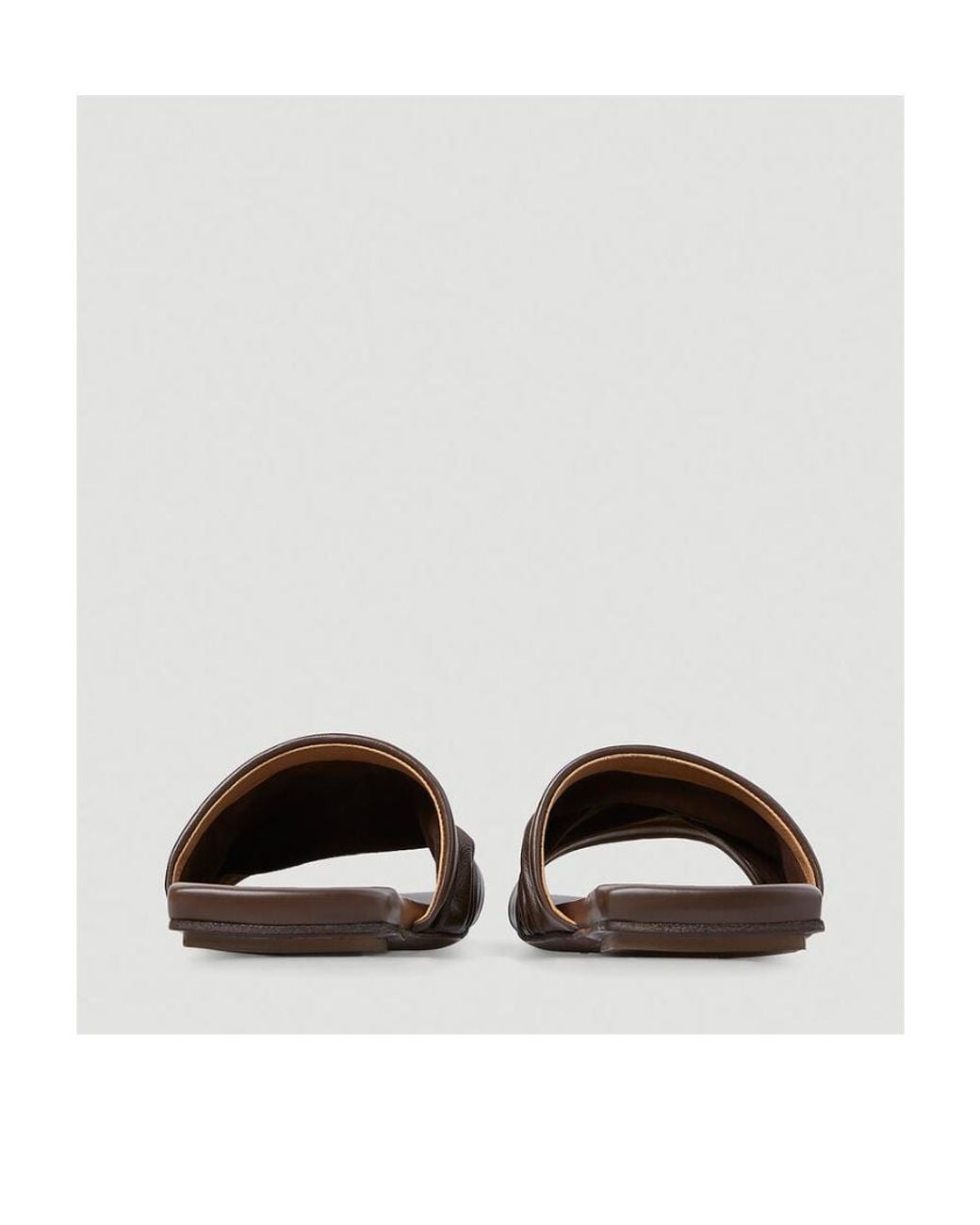 Marsèll Brown Logo Flat Sandals
