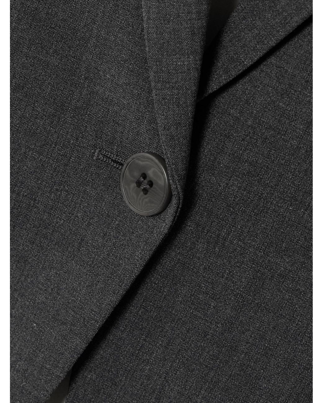 Theory Black Single-Breasted Tailored Blazer