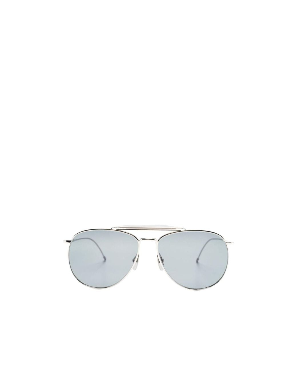 Thom Browne White Eyewear Pilot-Frame Sunglasses for men