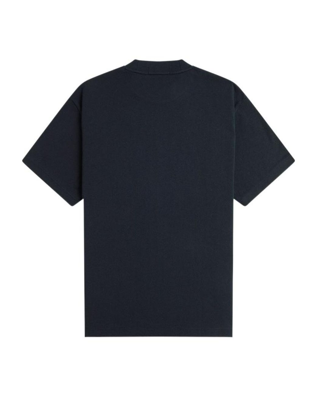 Fred Perry Blue Embroidered-Logo Cotton T-Shirt for men