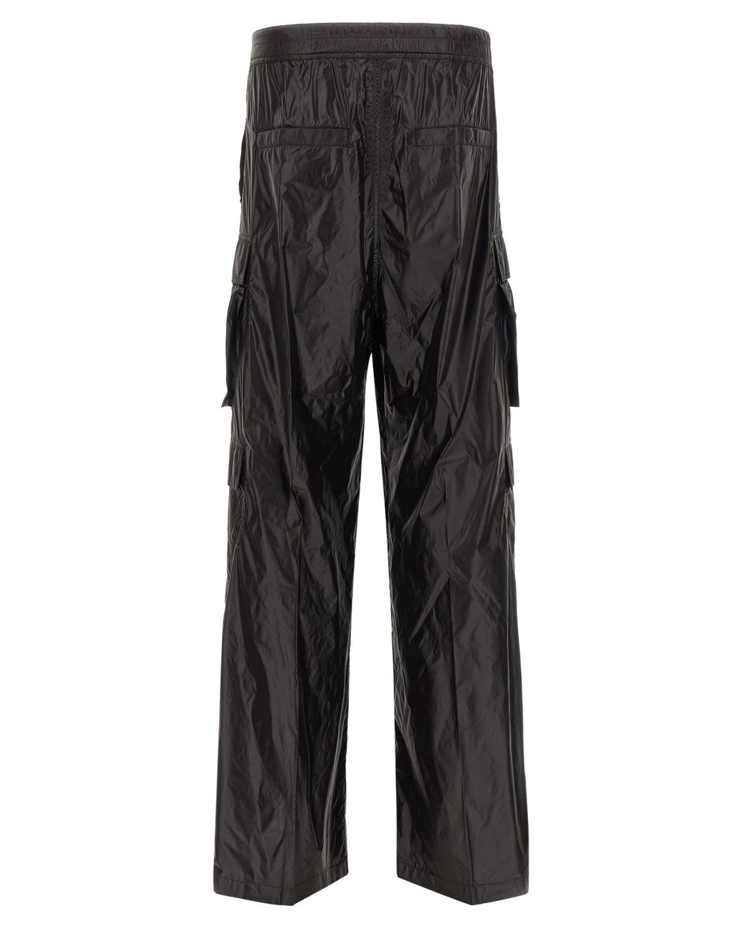 Rick Owens Black Nylon Cargo Pants for men