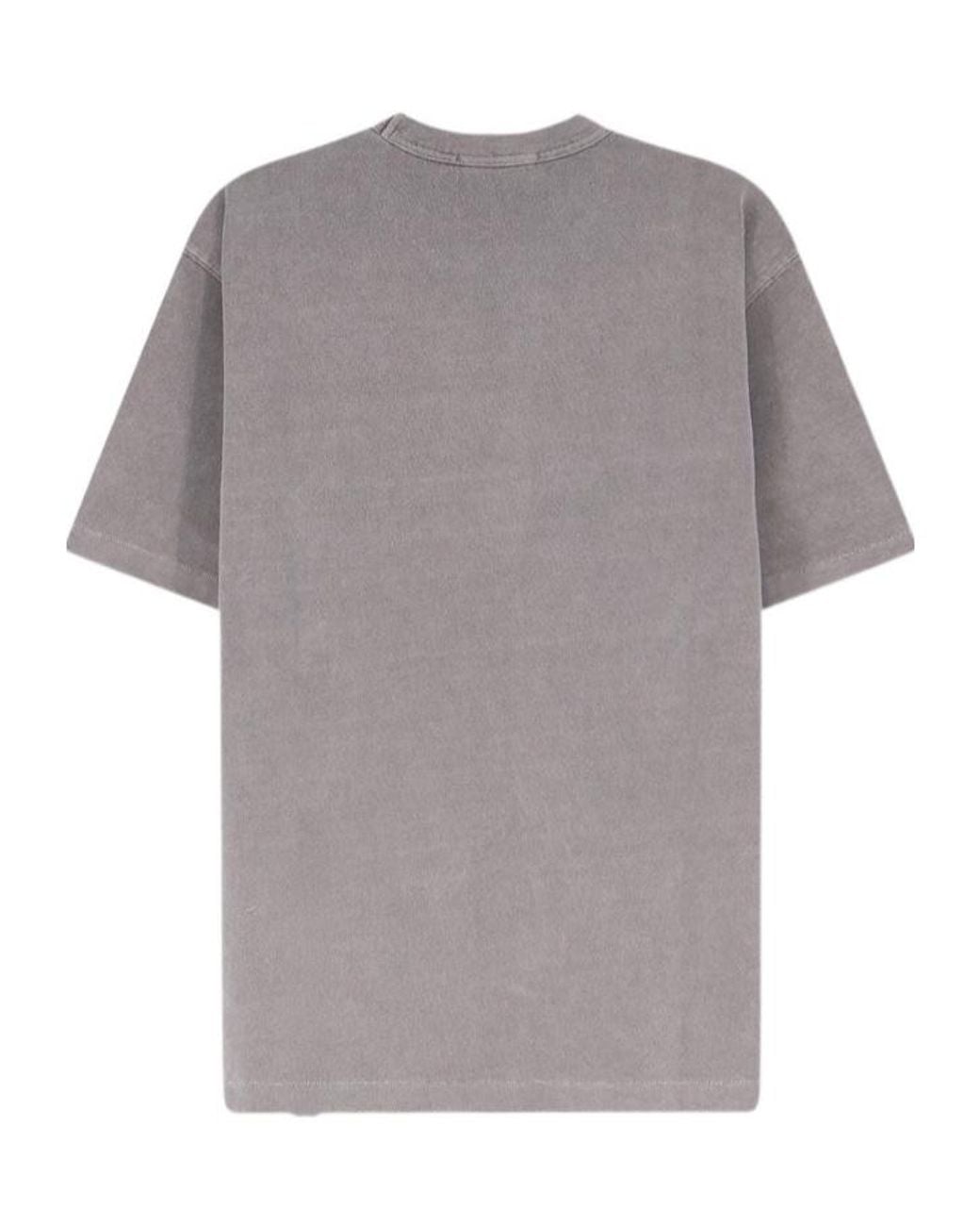 Stone Island Gray Crewneck T-Shirt for men