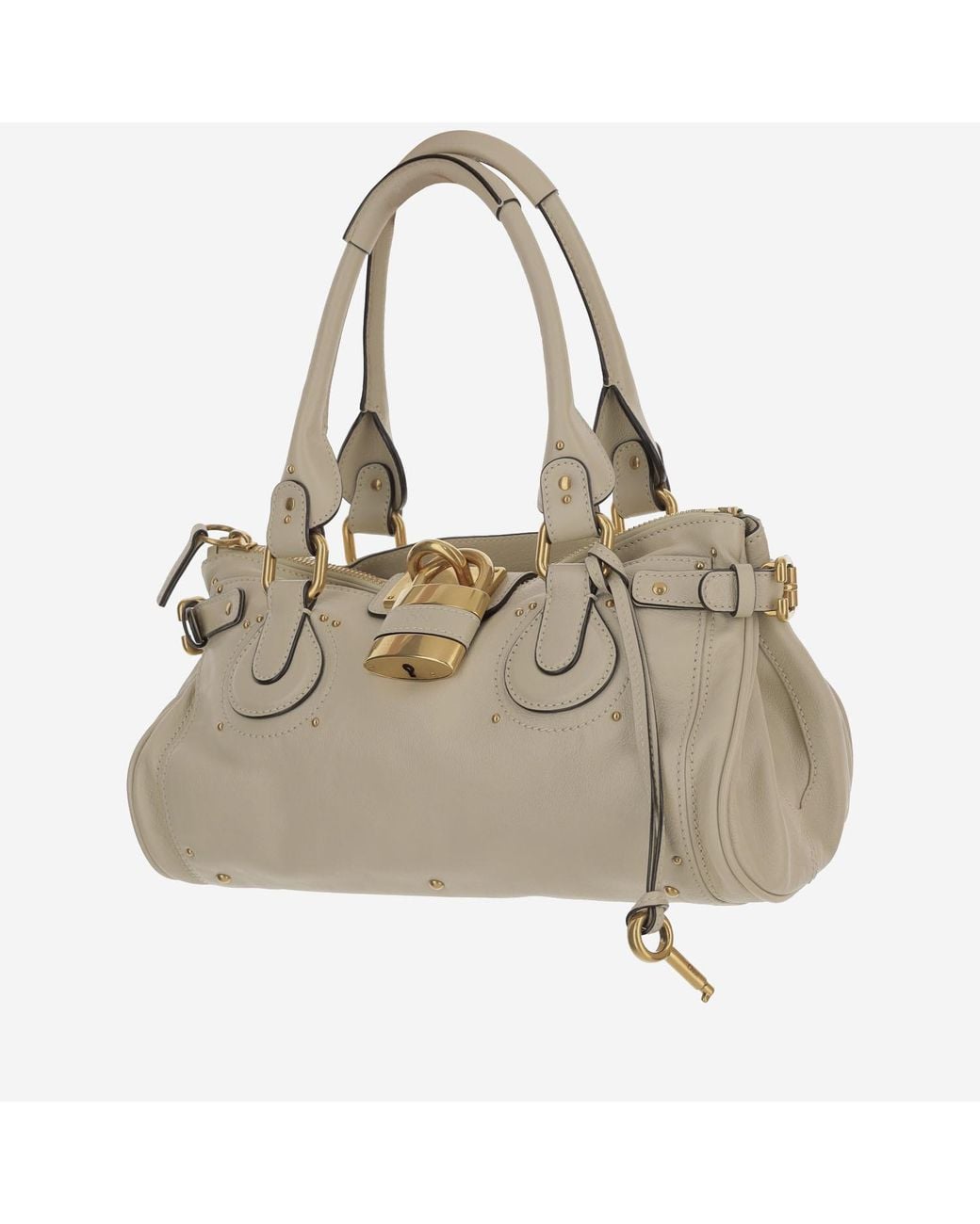 Chloé Natural Zipper Handbag