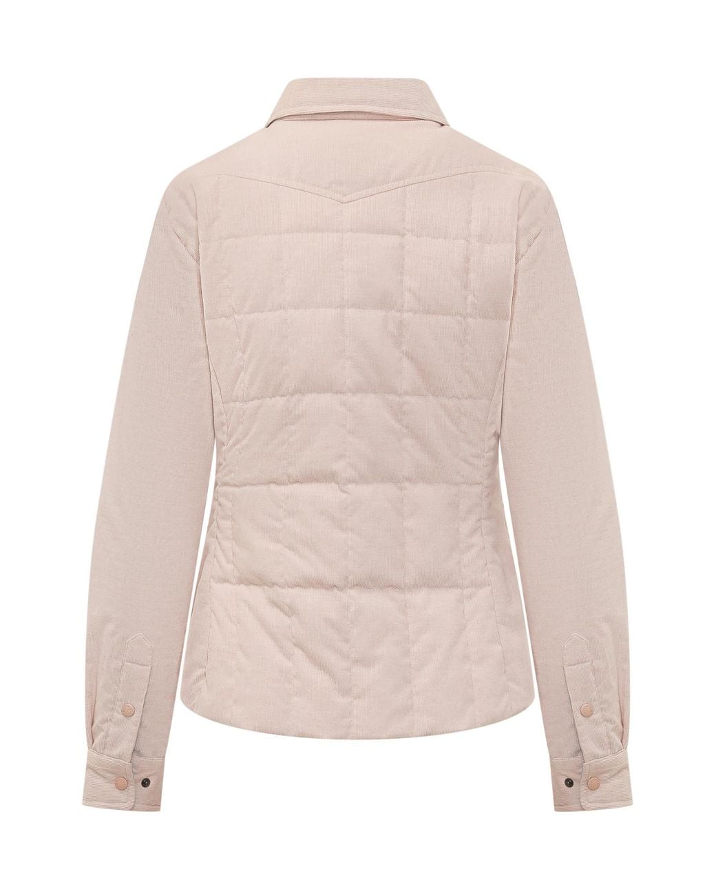 Moncler Natural Grenoble Corduroy Quilted Jacket