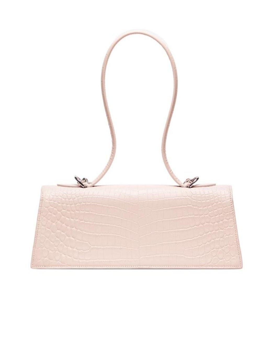 McQueen Pink Jewelled Embossed Shoulder Bag