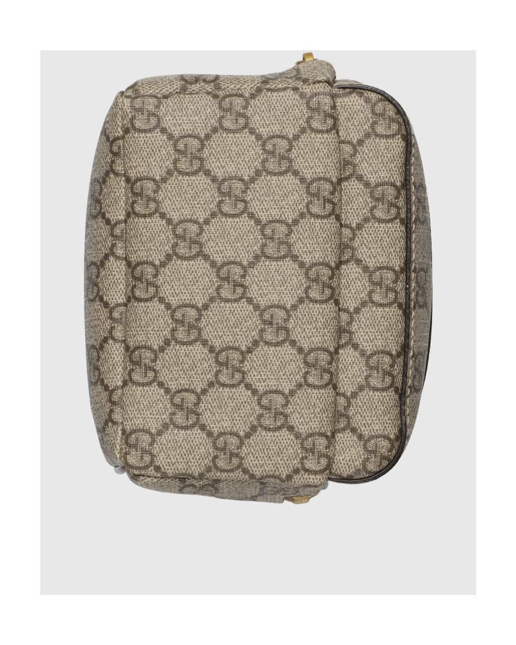 Gucci Brown Interlocking G Canvas Backpack