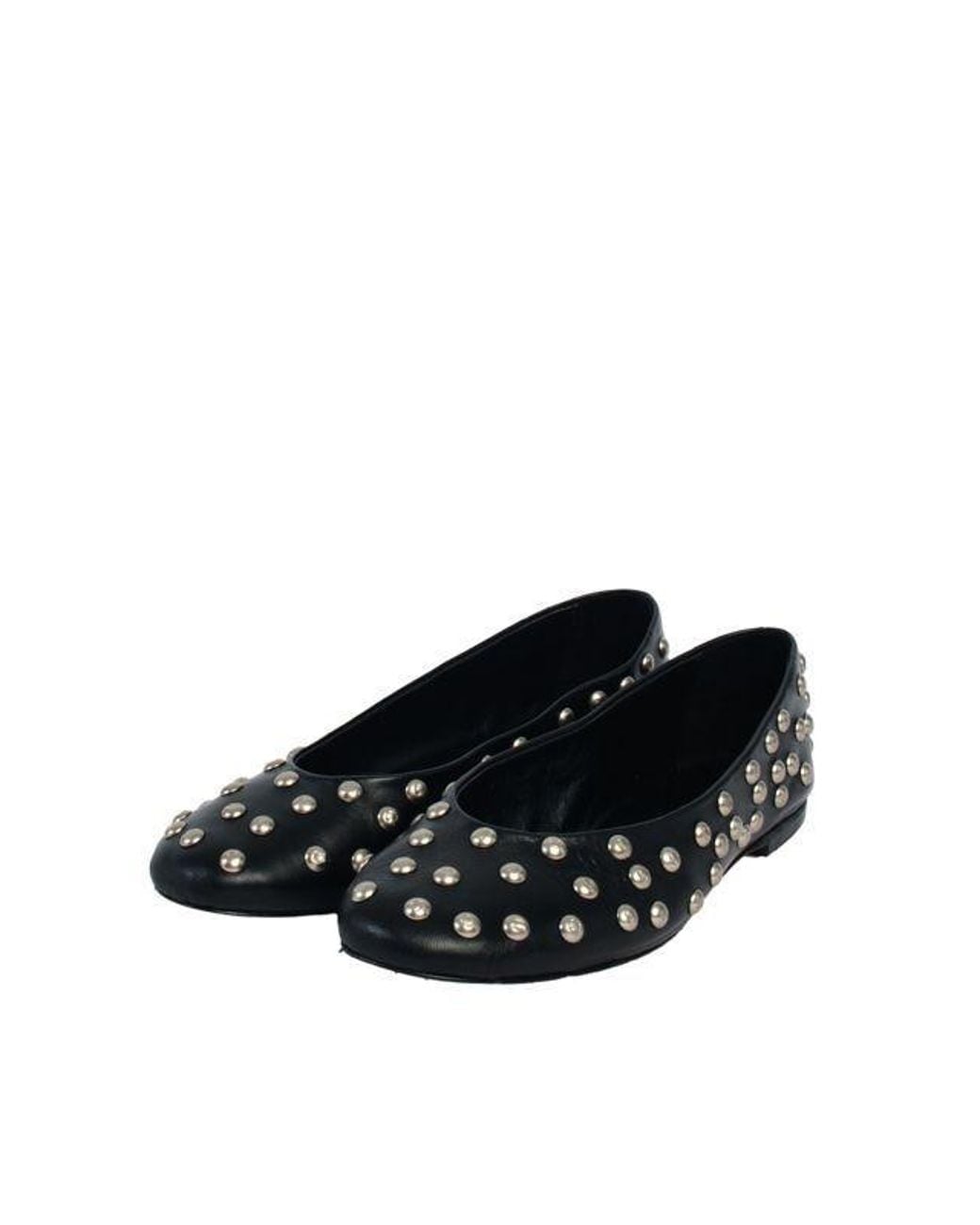 GIMAGUAS Black Bailarina Studded Flat Shoes