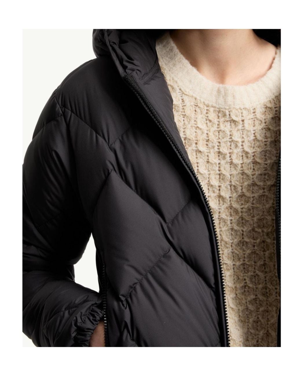 Moncler Black 'arvouinne' Down Jacket