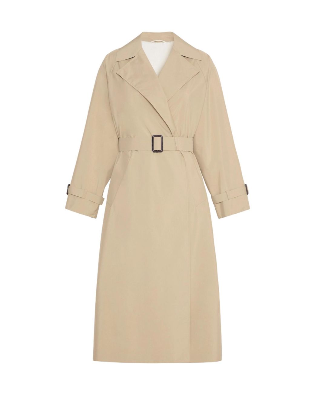 Weekend by Maxmara Natural Long Water-Repellent Technical Trench Coat