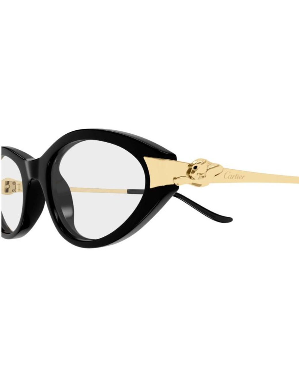 Cartier White Cat Eye Frame Glasses