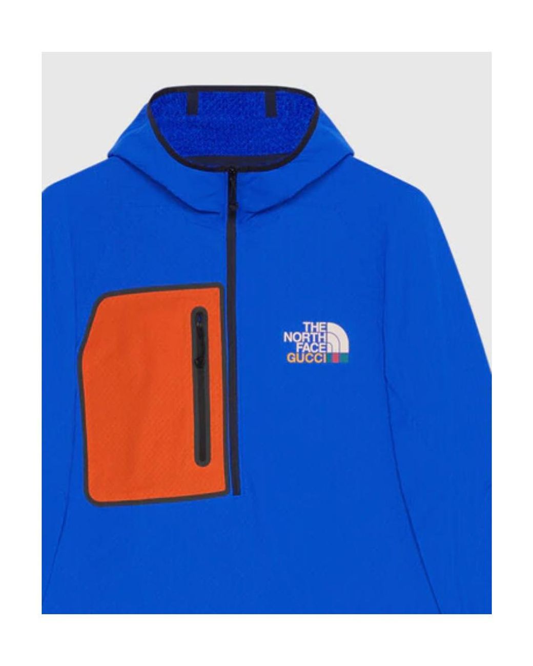 Gucci Blue X The North Face Hooded Top for men