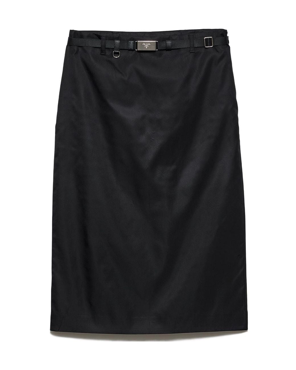 Prada Black Re-Nylon Pencil Skirt