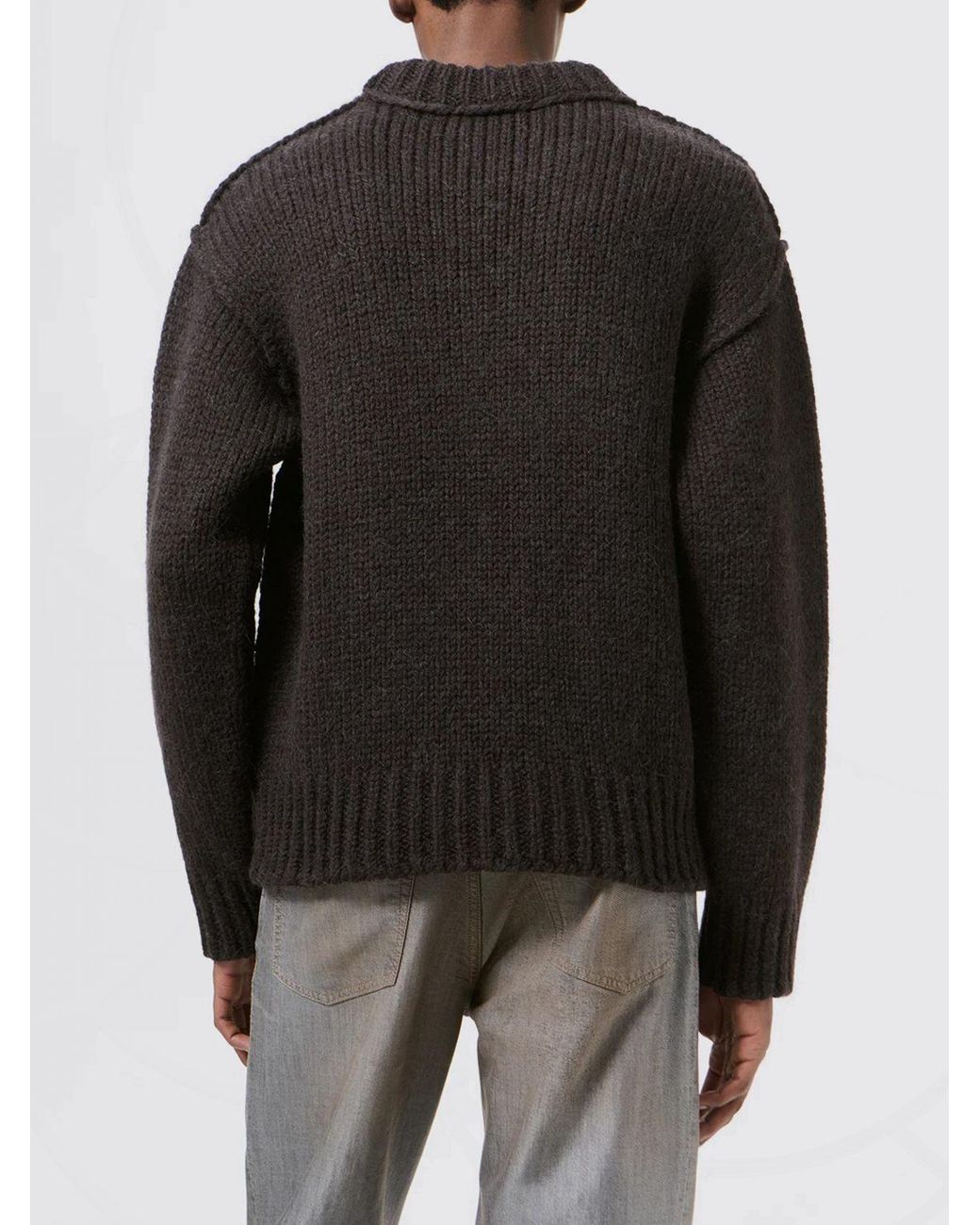 Our Legacy Black Long-Sleeved Sweater for men