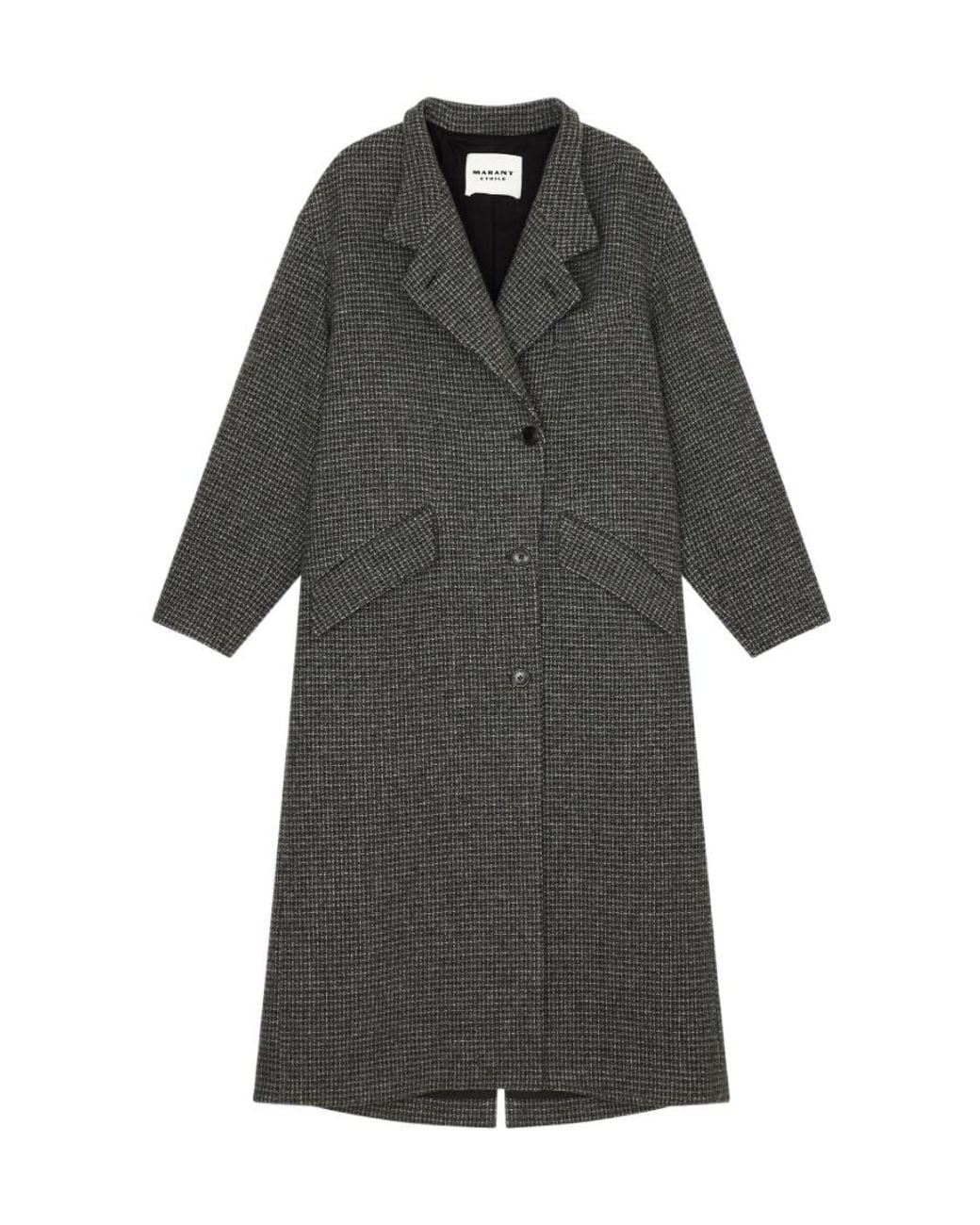Isabel Marant Black Isabel Marant Étoile Sabine Straight Hem Coat