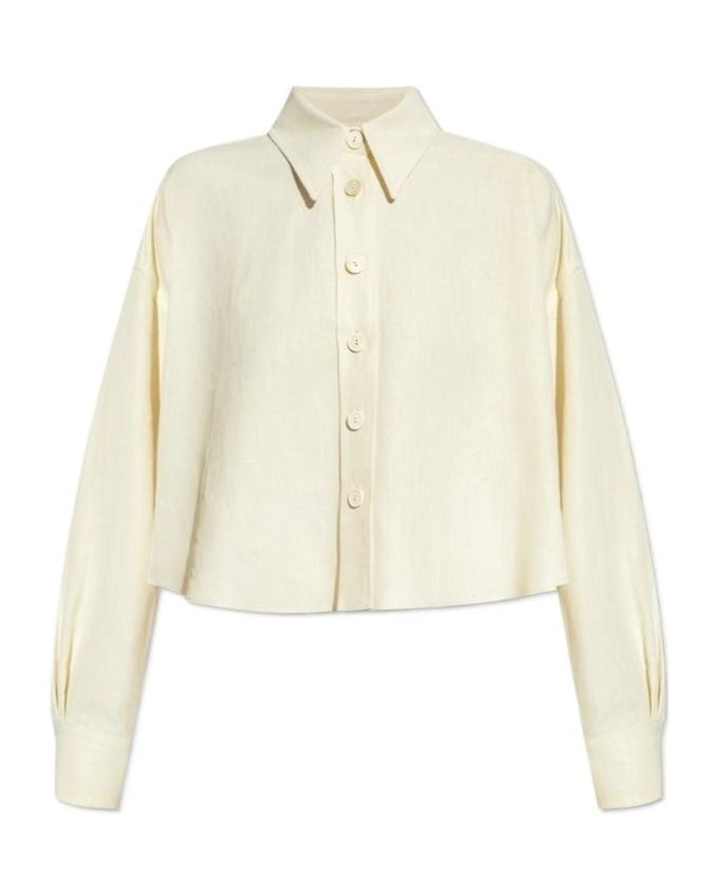 Fabiana Filippi Natural Drop-Shoulder Buttoned Shirt