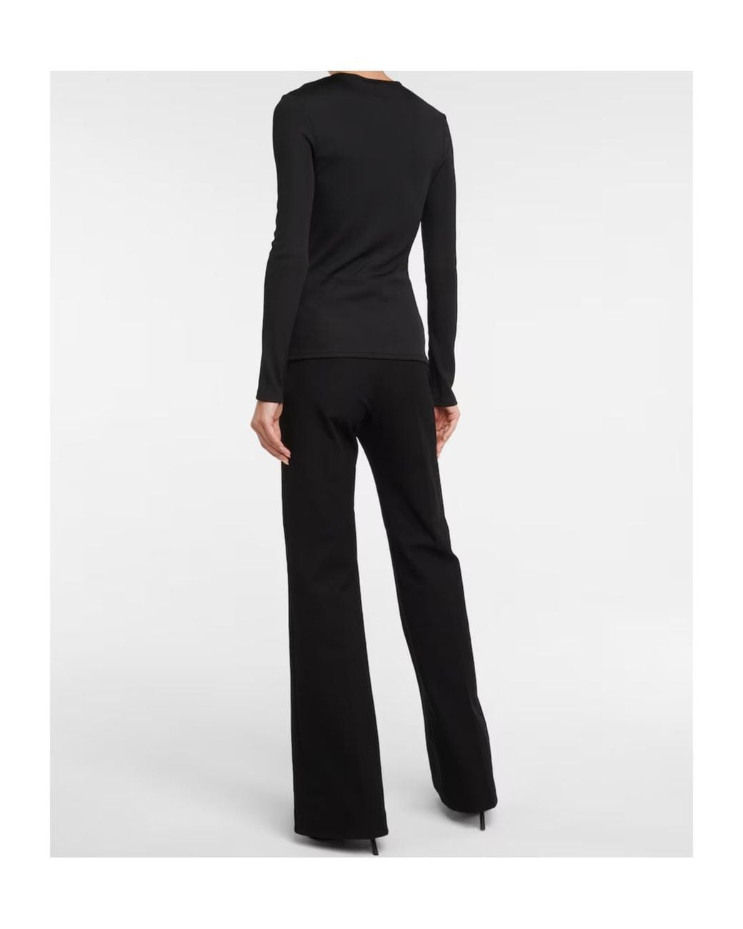 Christopher Esber Black Hollow-Out Design Top