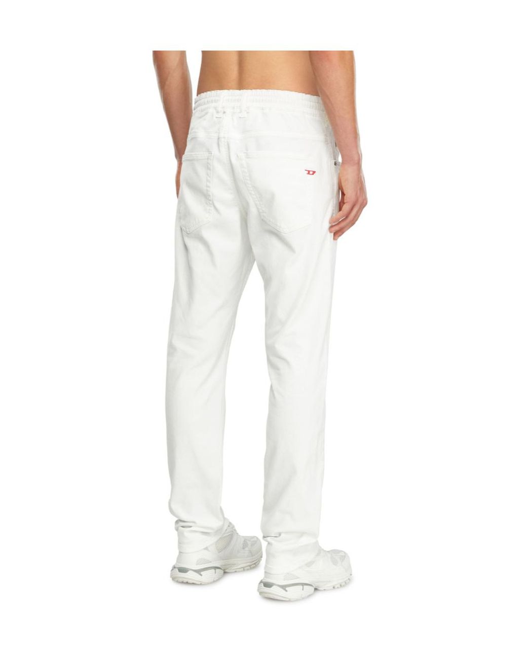 DIESEL White 2030 D-Krooley Tapered-Leg Jeans for men