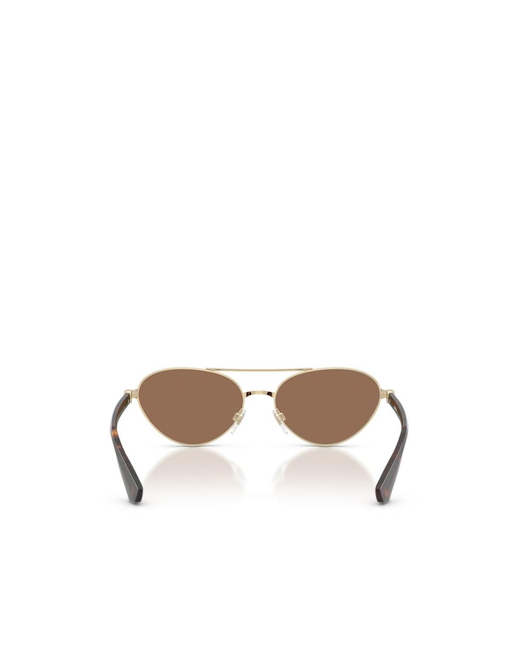 Burberry White Eyewear Aviator Frame Sunglasses