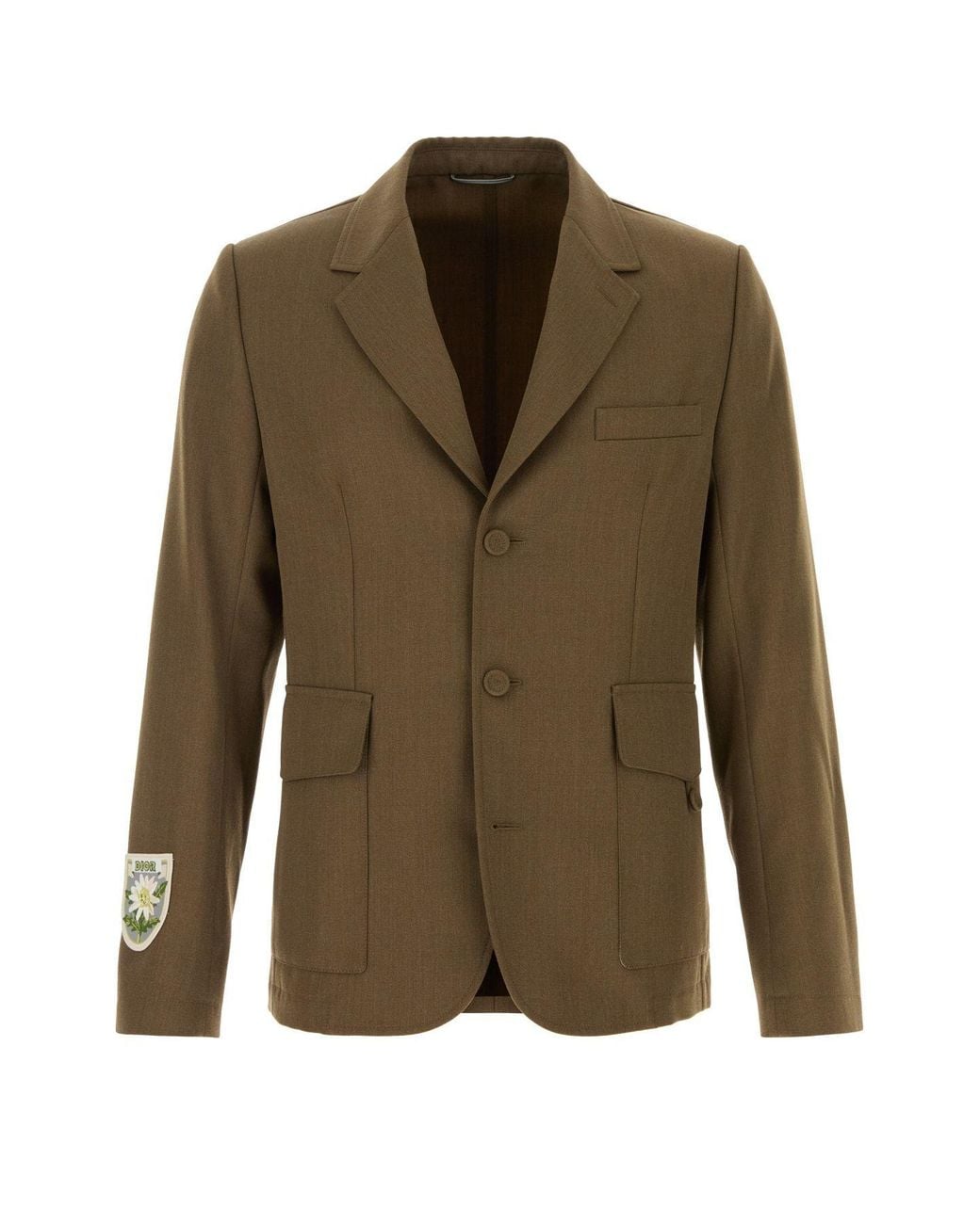 Dior Green Long-Sleeved Suit Jacket for men