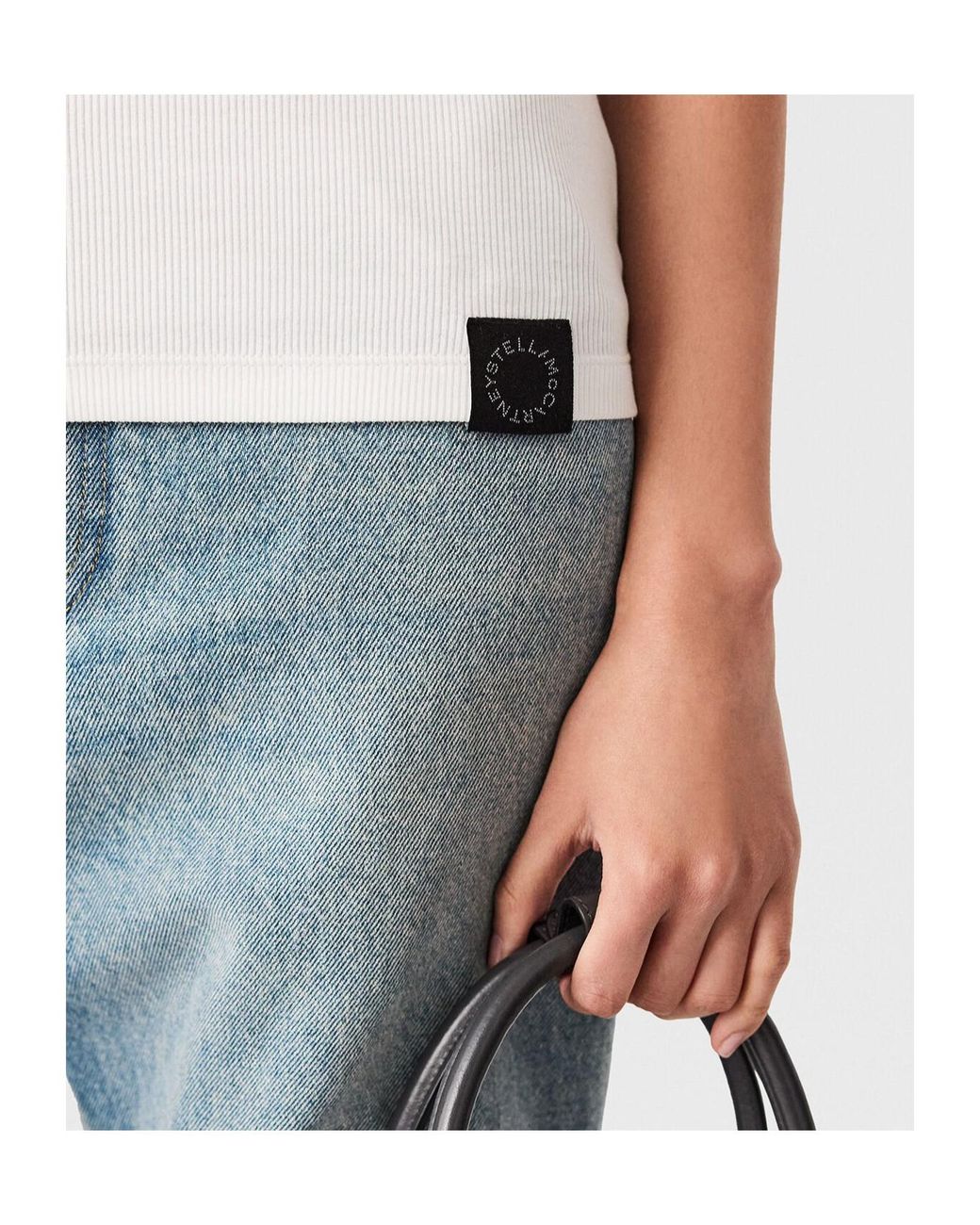 Stella McCartney White Hardcore Slogan Tank Top