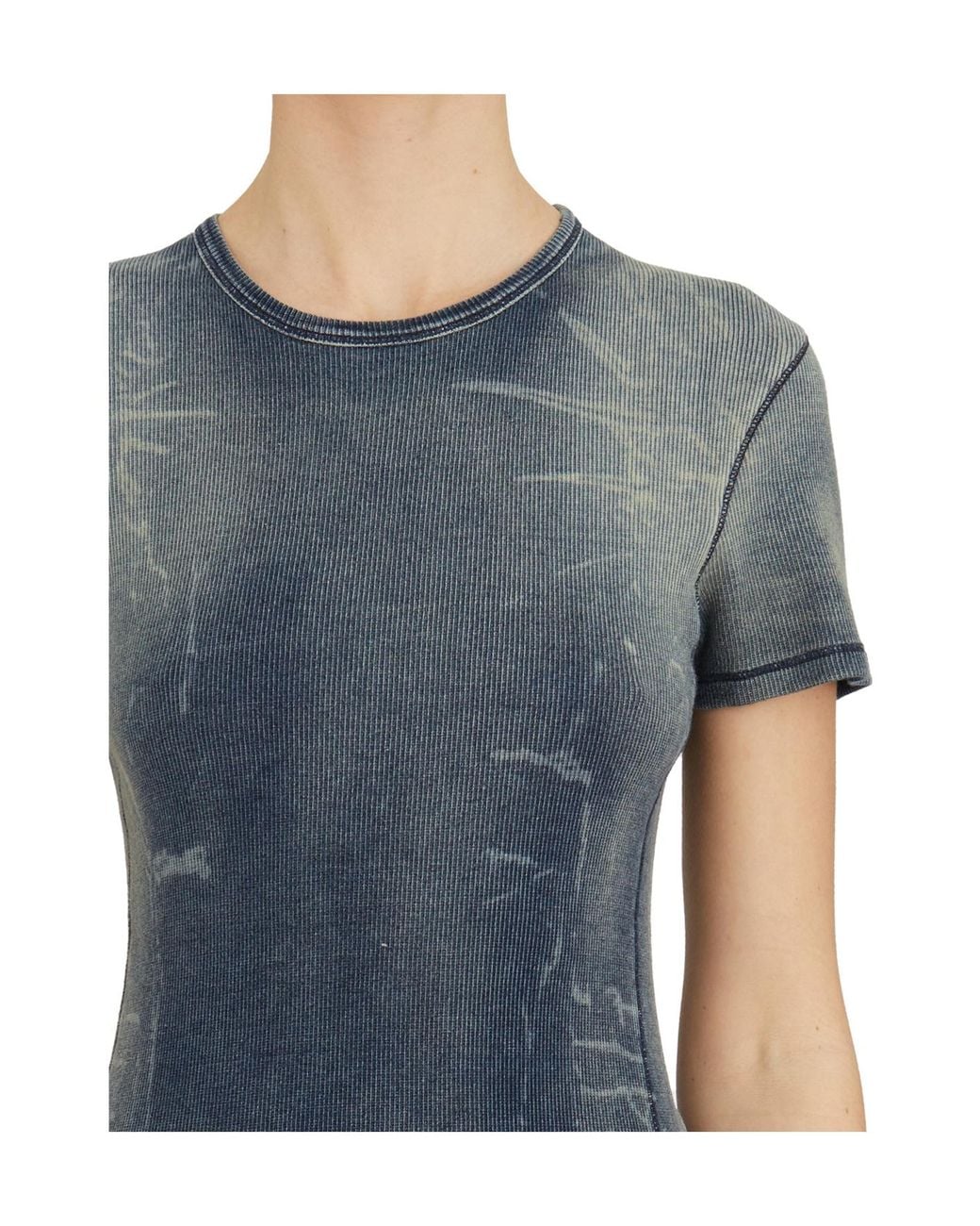 DIESEL Blue T-Hans Crewneck T-Shirt for men