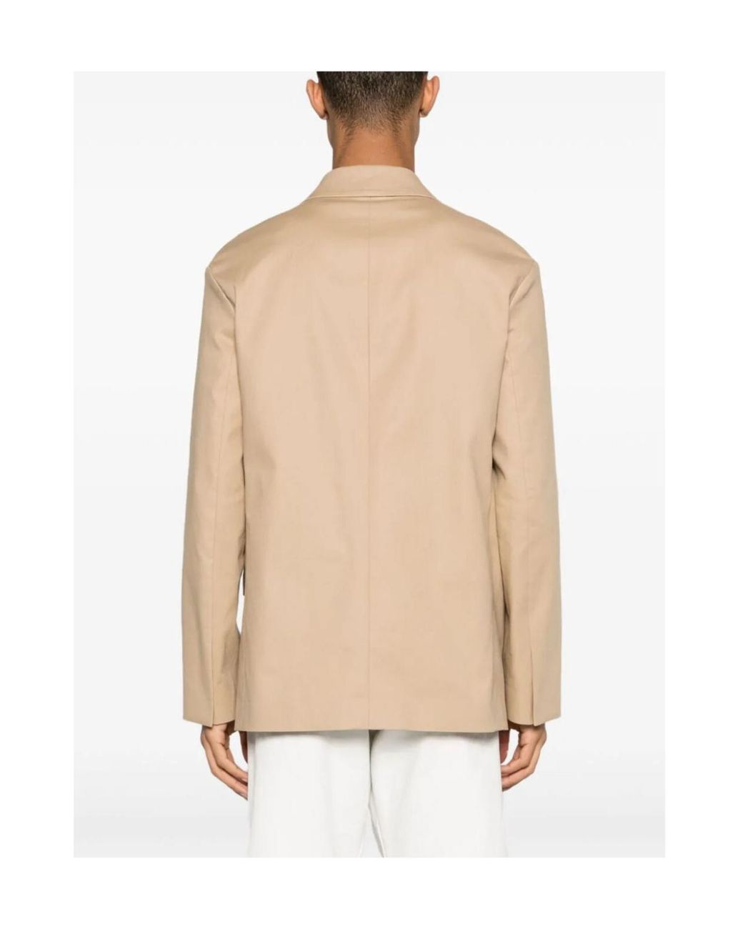 Lanvin Natural Single-Breasted Tailored Blazer for men