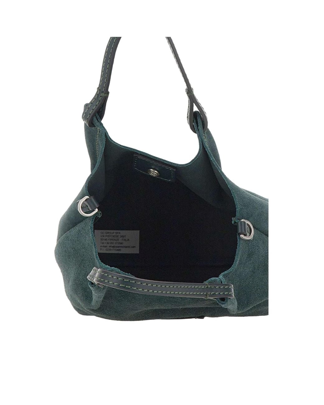 Gianni Chiarini Green Dua Logo Patch Tote Bag