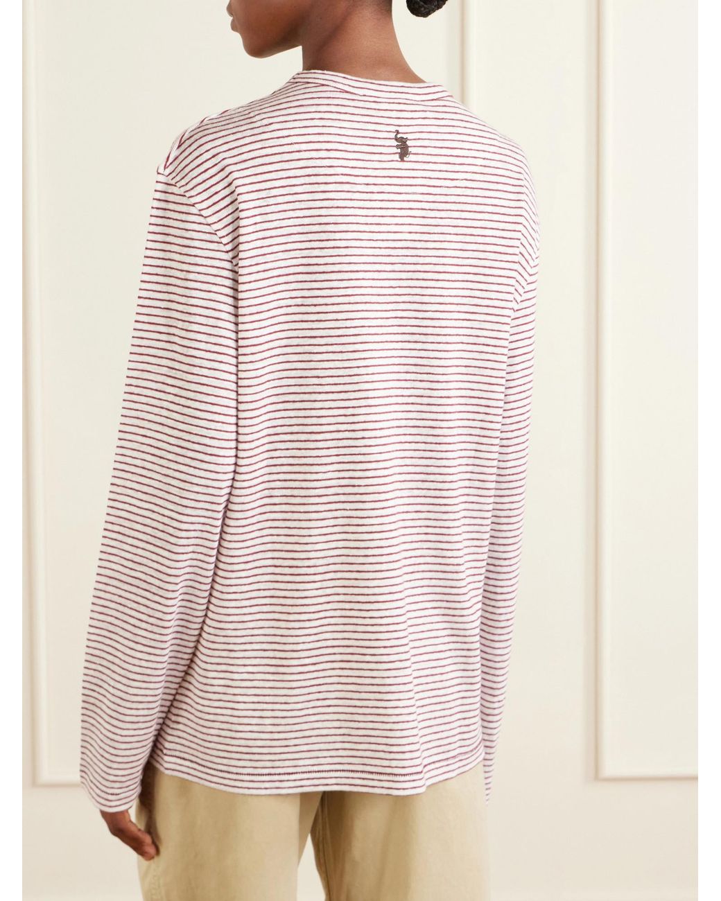 Wales Bonner Pink Loose Striped T-Shirt