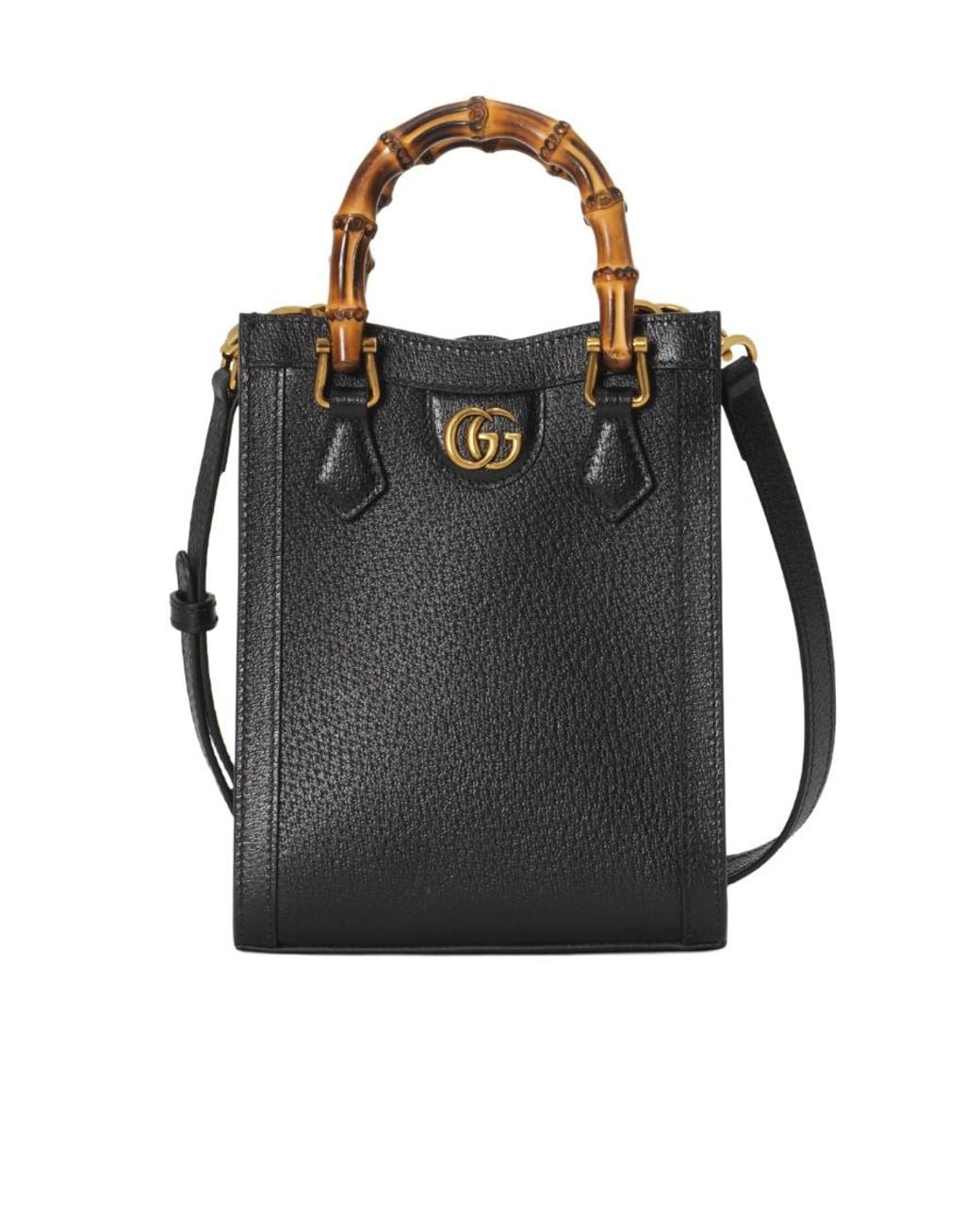 Gucci Black Mini Diana Tote Bag