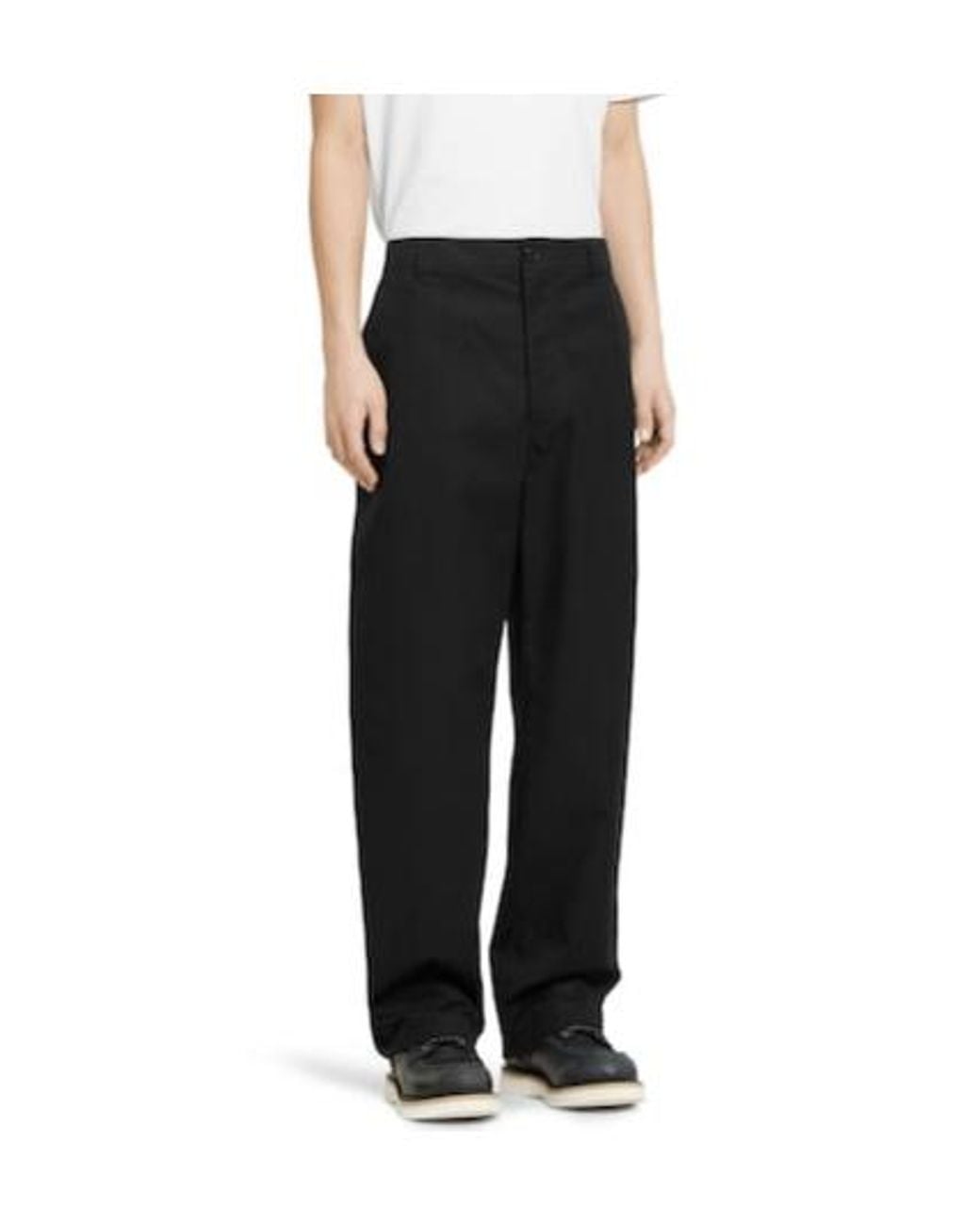 Gucci Black Web Detailed Twill Pants for men