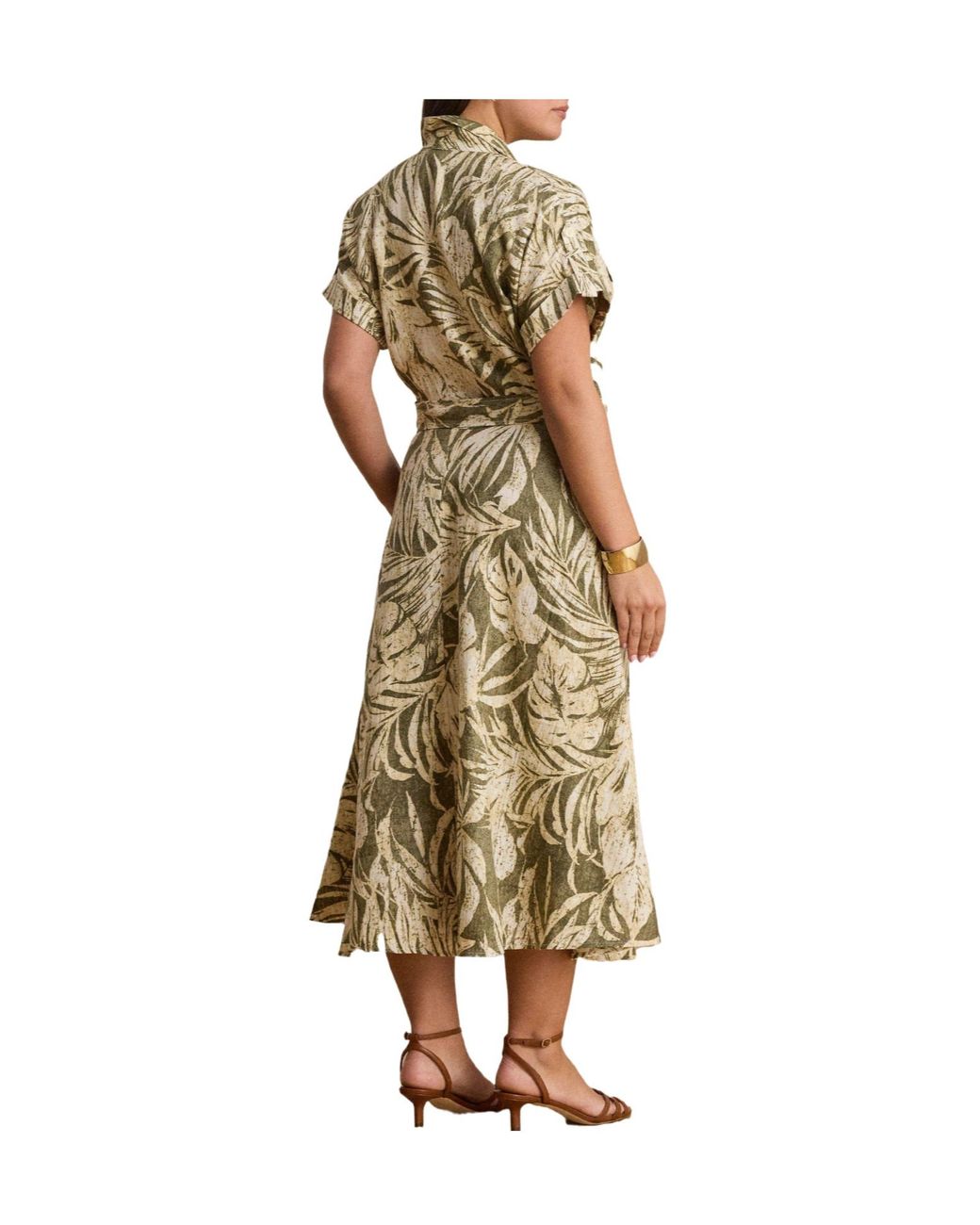 Ralph Lauren Metallic Minimalist Shirt Dress