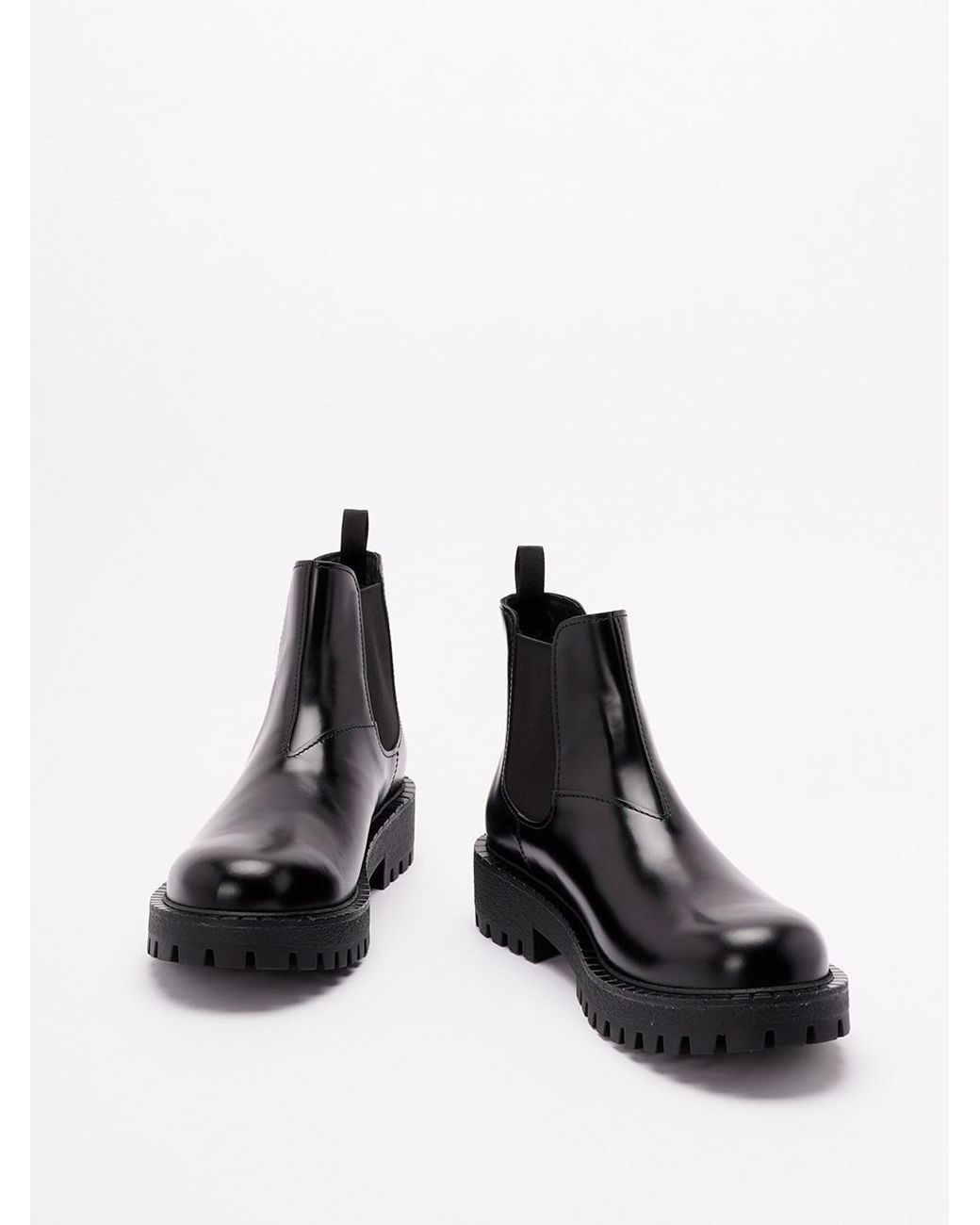 Prada Black Slip-On Ankle Boots for men
