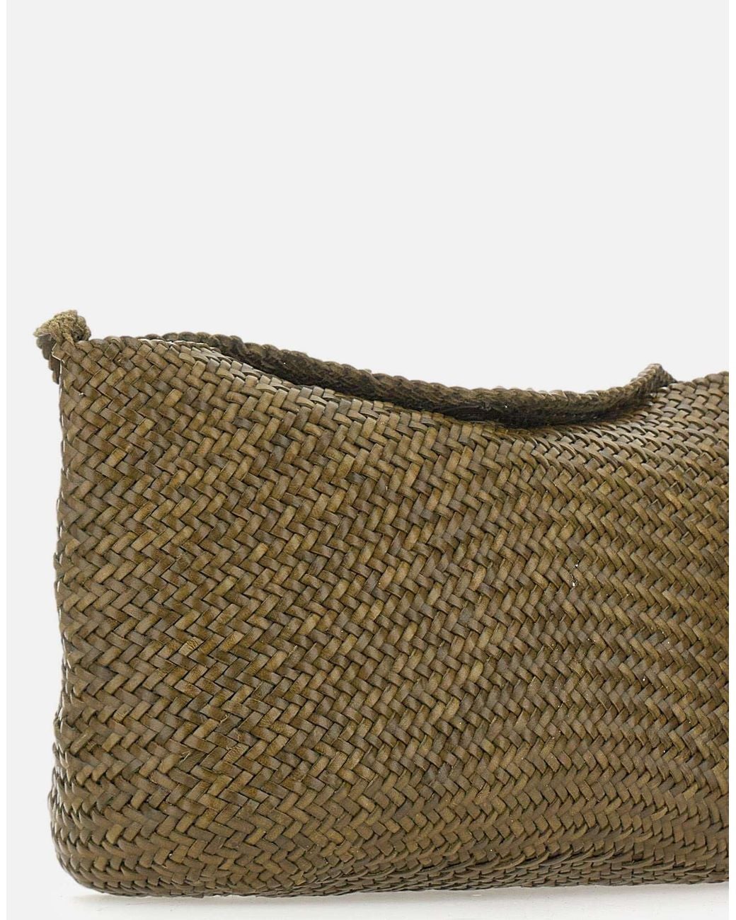 Dragon Diffusion Natural Santa Marta Woven Shoulder Bag