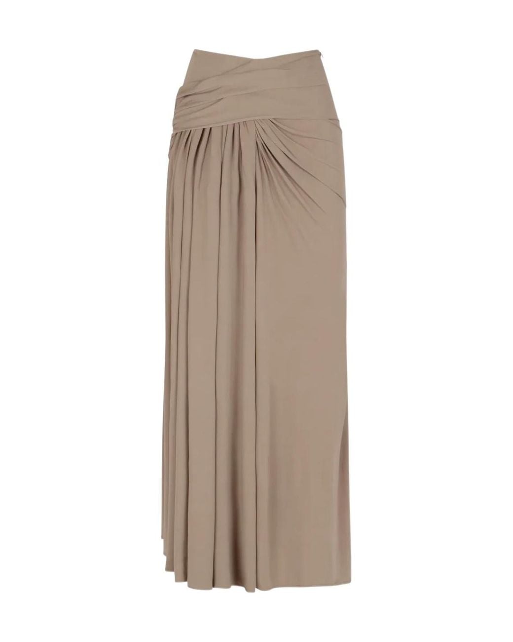Christopher Esber Natural Aiba Draped Jersey Skirt