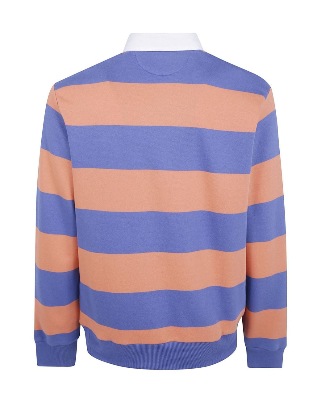 Polo Ralph Lauren Blue Logo Embroidered Striped Polo Shirt for men
