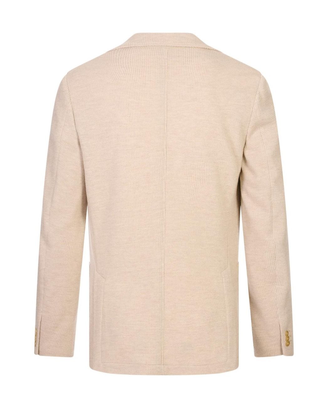 Canali Natural Textured Single-Breasted Blazer for men