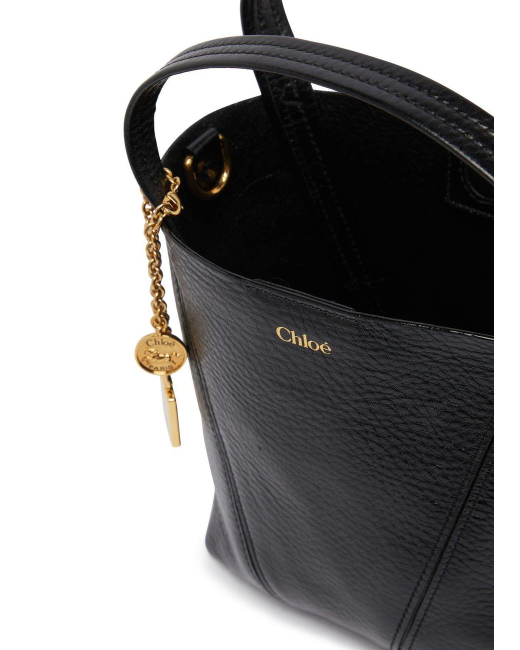 Chloé Black Logo Shoulder Bag