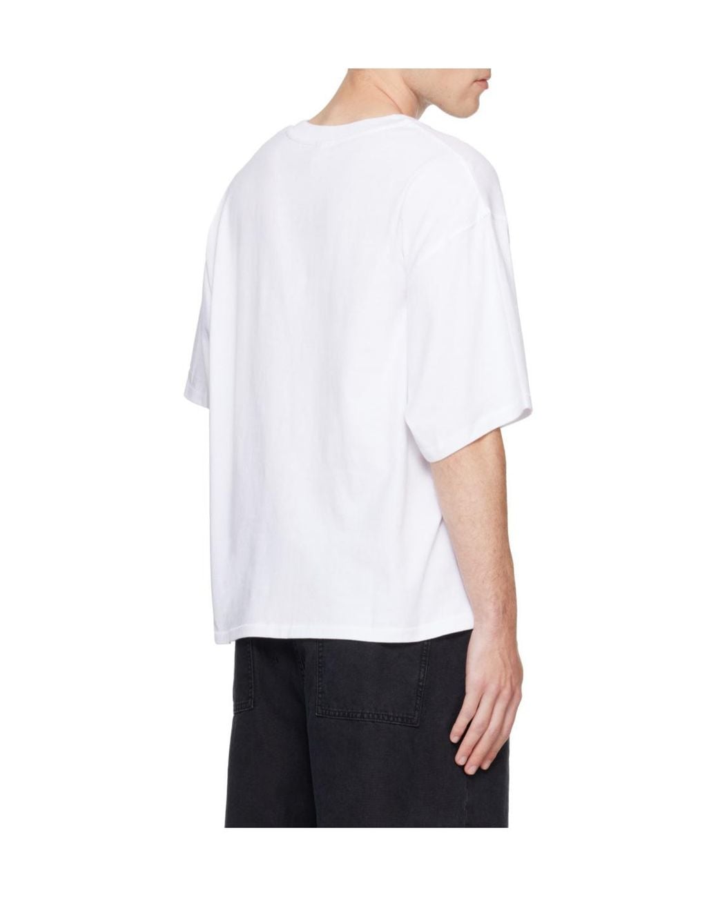 Won Hundred White Houston Plain T-Shirt for men