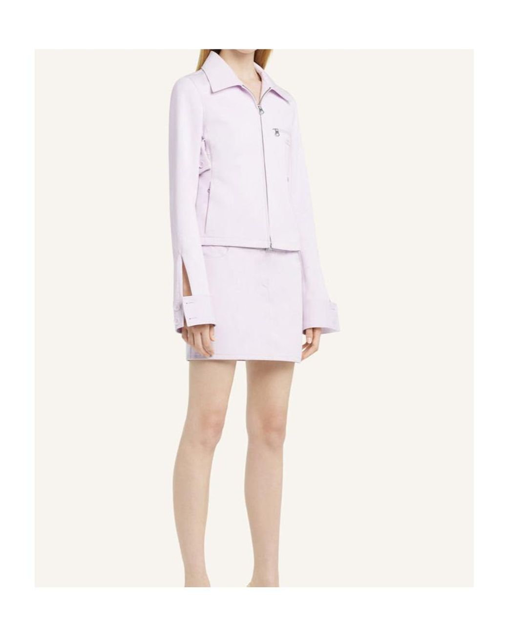 Courreges Pink Zipped Jacket
