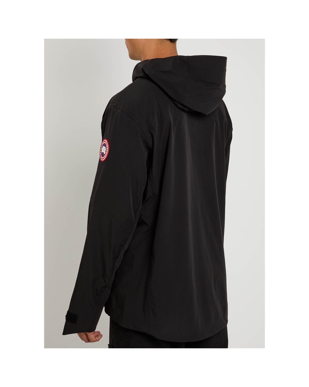 Canada Goose Black Hooded Windproof Jacket for men