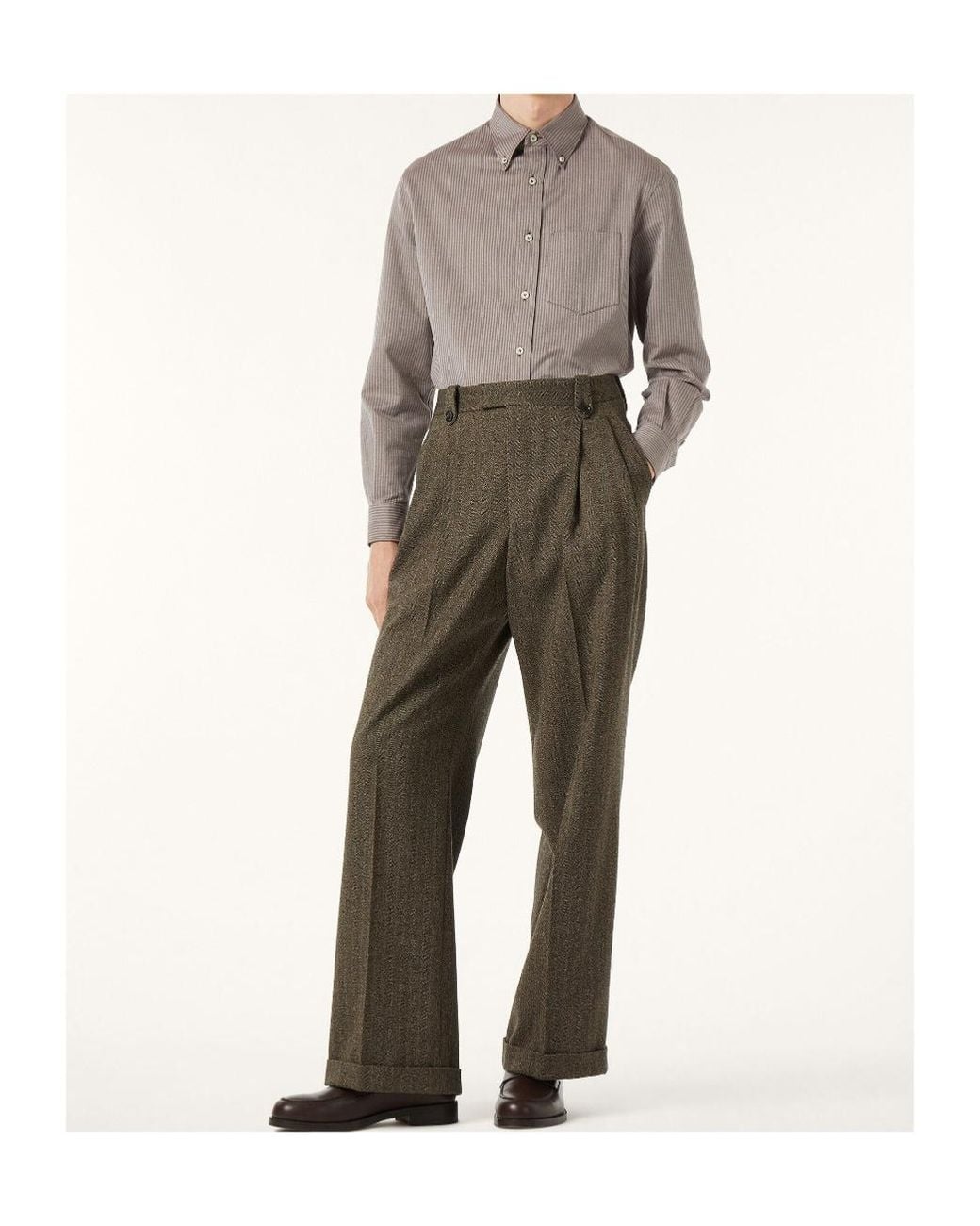 Loro Piana Gray Elia Shirt for men