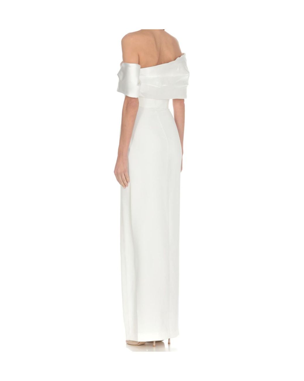 Solace London White Off Shoulder Dress