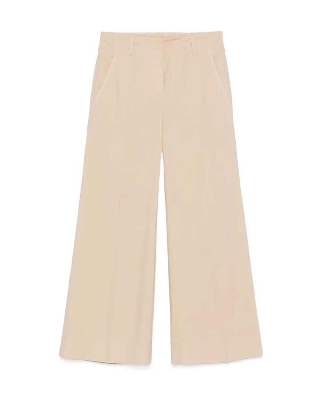Incotex Natural Wide-Leg Poplin Pants