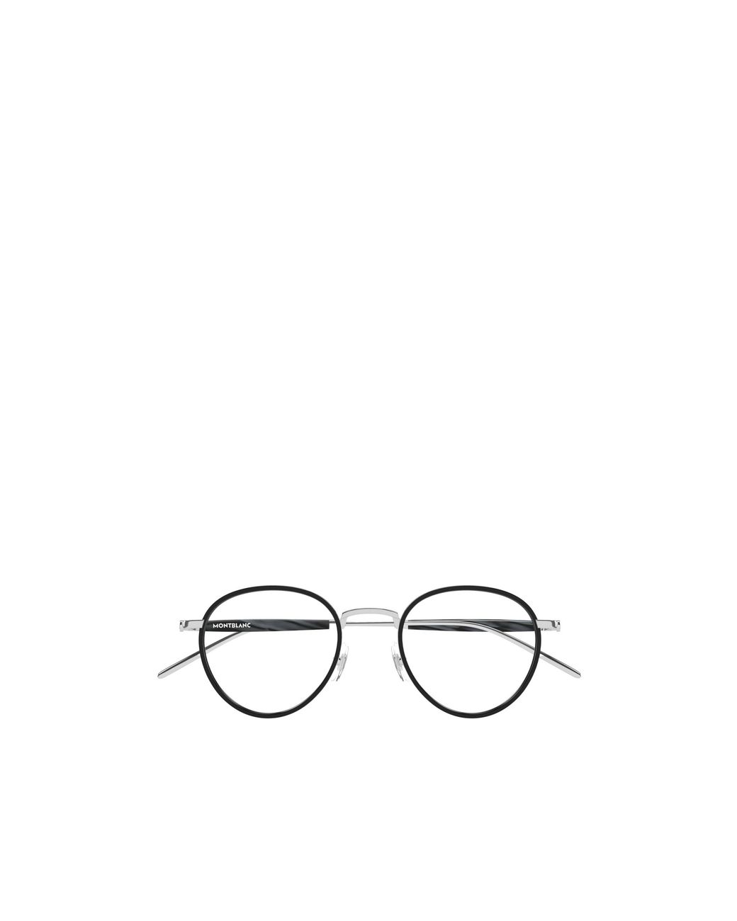 Montblanc White Eyewear Oval Frame Glasses for men