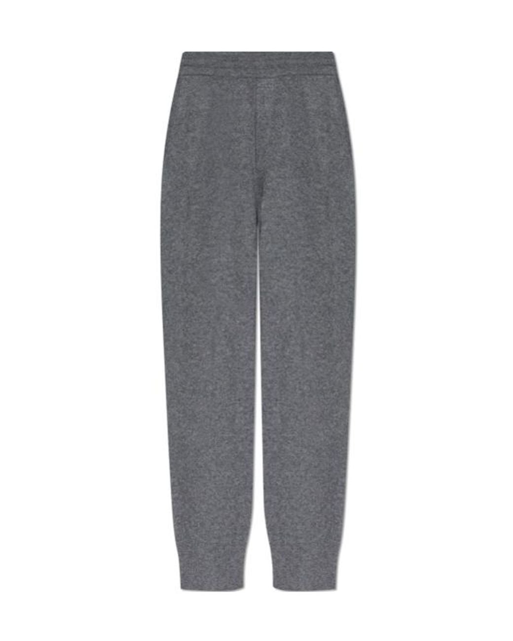 Lisa Yang Gray Beaumont Knitted Trousers for men