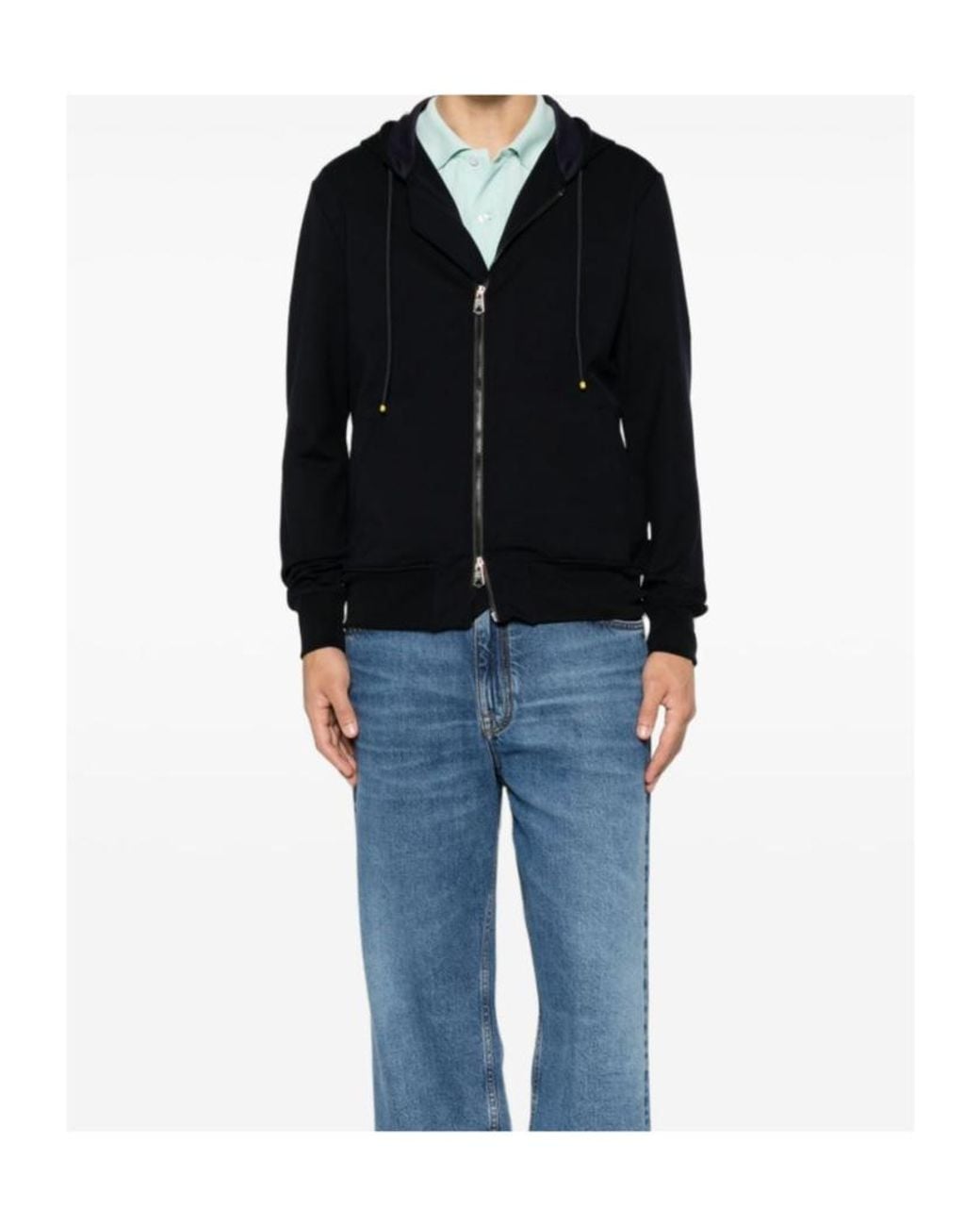 Paul Smith Black Zip-Up Hoodie for men