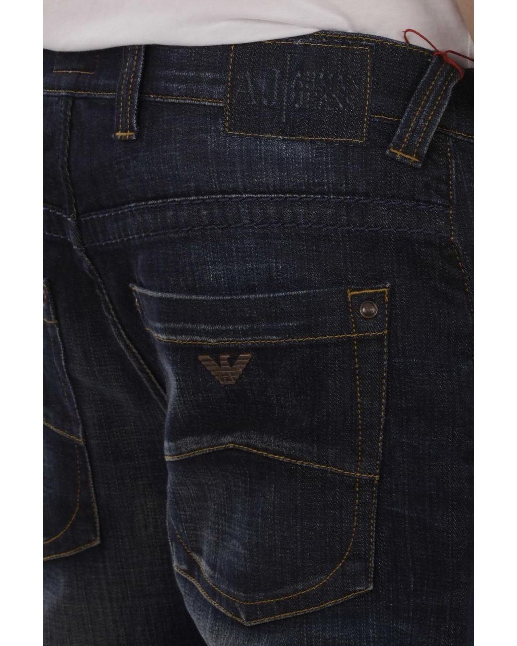 Armani Jeans Black Logo Jeans for men
