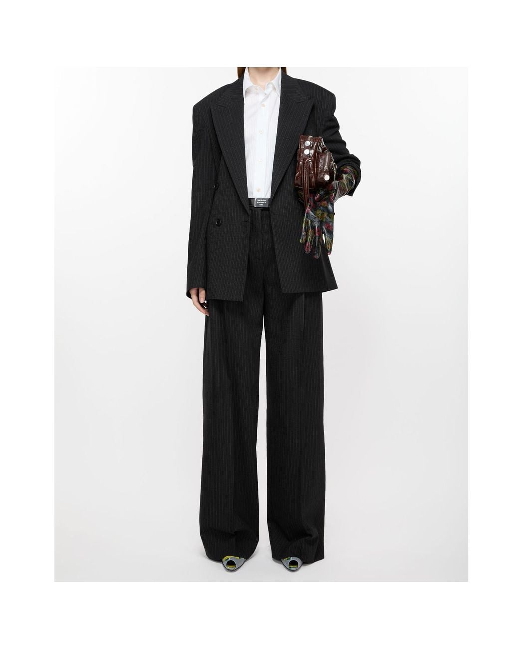 Acne Black Double-Breasted Blazer